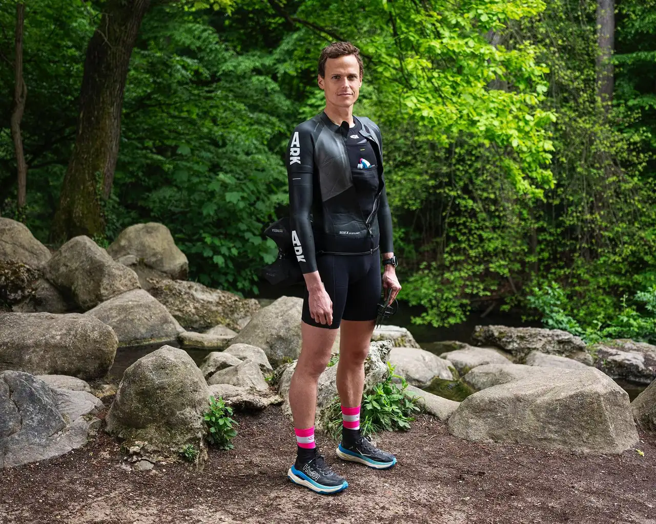 Hugo Tormento in swimrun gear